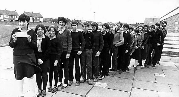 This group of Cleveland schoolchildren raised quite a few blisters and £
