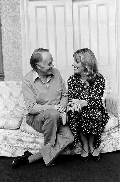 Happily married couple, Esther Rantzen and husband Desmond Wilcox pictured at their home