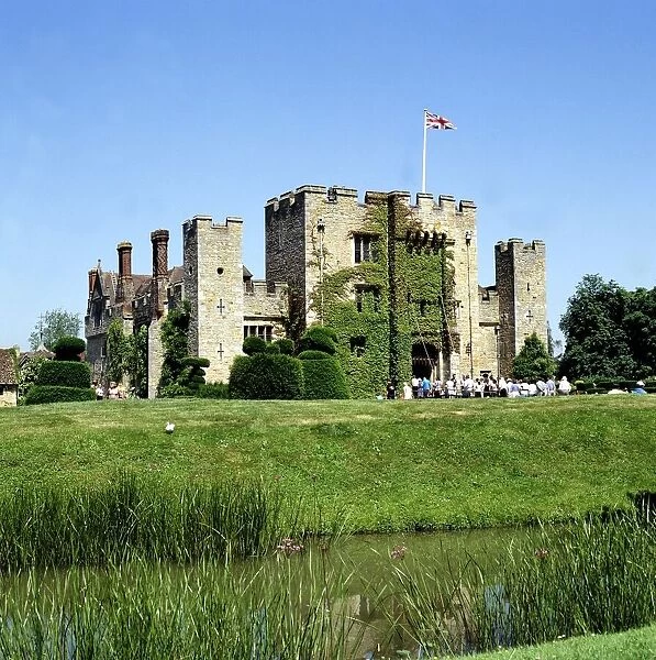 Hever Castle in Kent - April 1982 home of Lord Astor - general view of