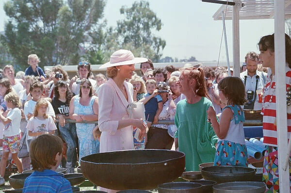 HRH Princess Diana, The Princess of Wales during her tour of Australia in 1988