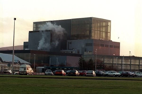 Hunterston B Power Station near Largs December 1998 in Ayrshire Exterior Steam Cars