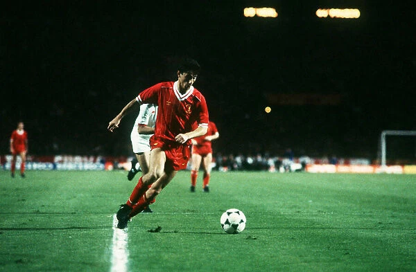 Ian Rush Liverpool in action during the 1984 European cup Final in Rome, Italy