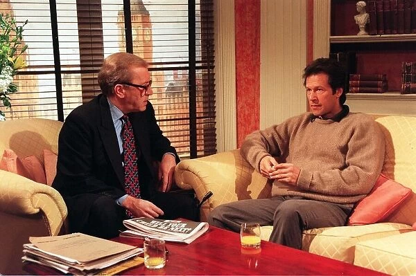 Imran Khan the ex Pakistani cricket captian in an interview with Sir David Frost