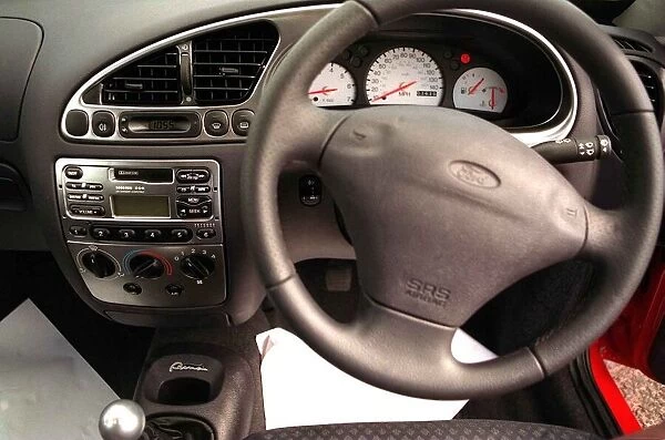Interior of the Ford Puma car August 1997