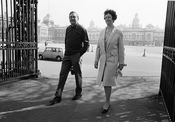 James Callaghan Chancellor of the Exchequer May 1966 walking through St James Park