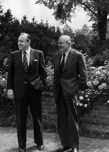 James Callaghan Foreign Secretary with Herr Genscher German Foreign Secretary at Dawnay