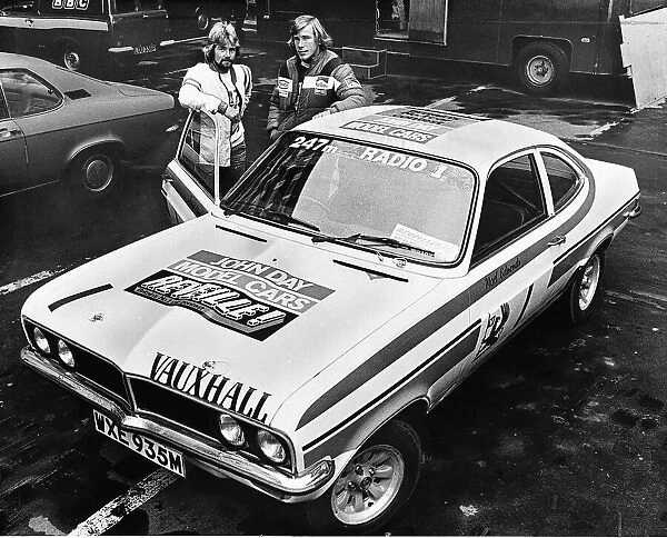James Hunt Tour Car Race Driver before doing a 1000 mile tour of Great Britain with Noel