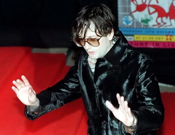 Jarvis Cocker. lead singer of the British group Pulp, at The MTV Europe Music Awards at