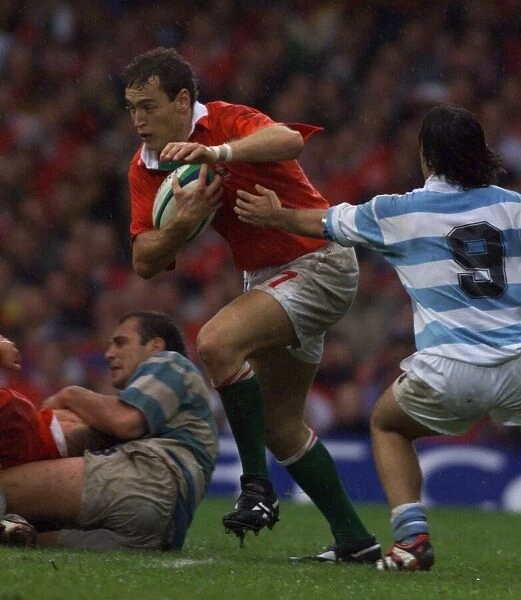 Jason Jones Hughes breaks through in October 1999, during the Wales v Argentina match