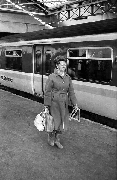 Jean Alexander, Hilda Ogden of Coronation St, commutes between her home town of Southport