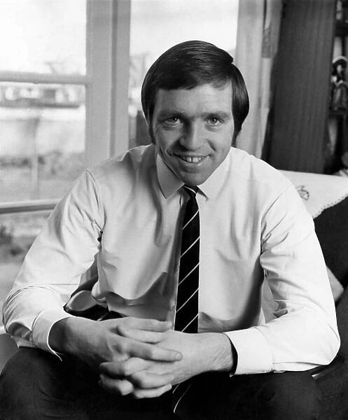 Jeff Astle the West Bromwich Albion and England star pictured at home. March 1970 P016902