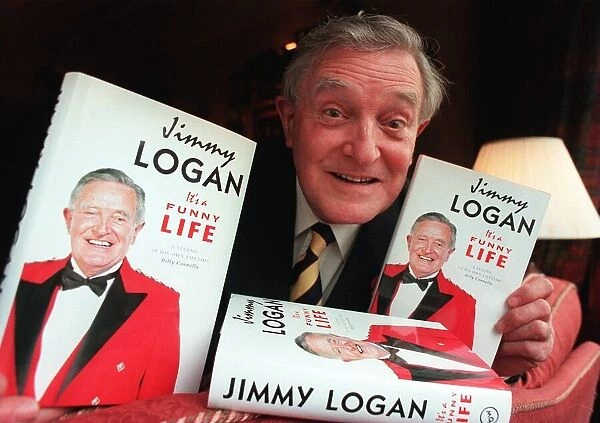 Jimmy Logan comedian November 1998 at the launch of his book in Glasgow Its a