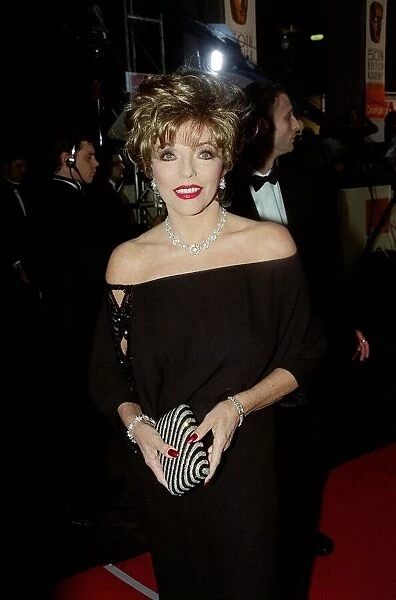 Joan Collins Actress April 98 Arriving for the BAFT Aawards