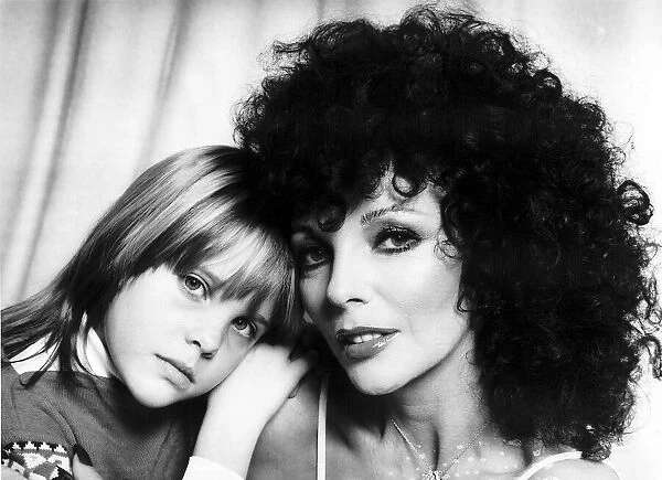 Joan Collins Actress with daughter Katy July 1983 A©mirrorpix