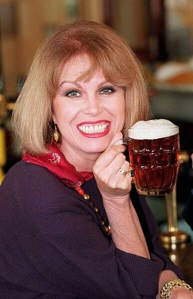 Joanna Lumley swops the bolly for a pint today to launch a new pub guide