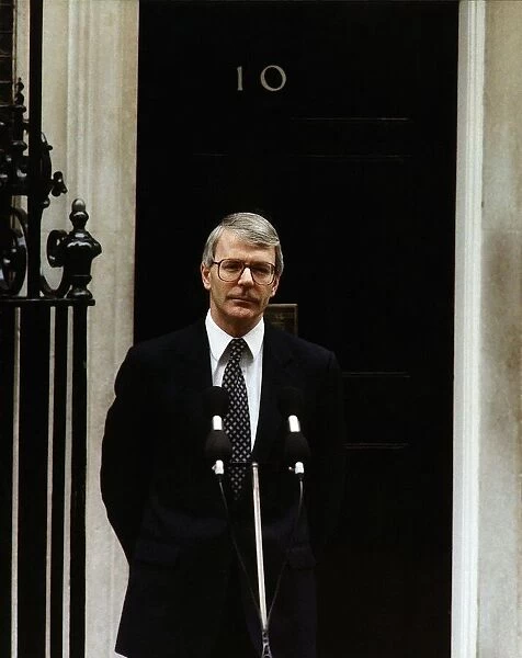 John Major Prime Minister of Britain seen here outside 10 Downing Street