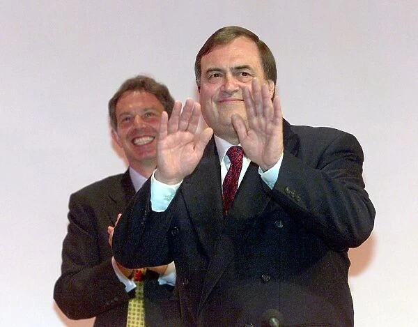 John Prescott MP Deputy Prime Minister September 1999 with Tony Blair MP prime