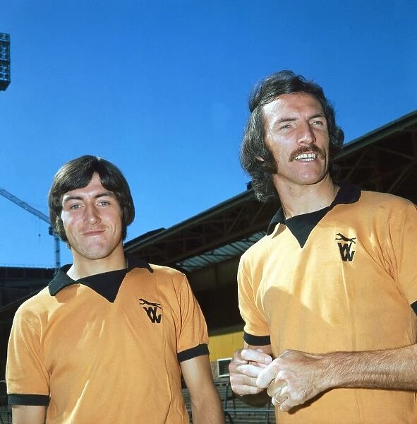John Richards (left) and Derek Dougan, members of the Wolverhampton Wanderers FC