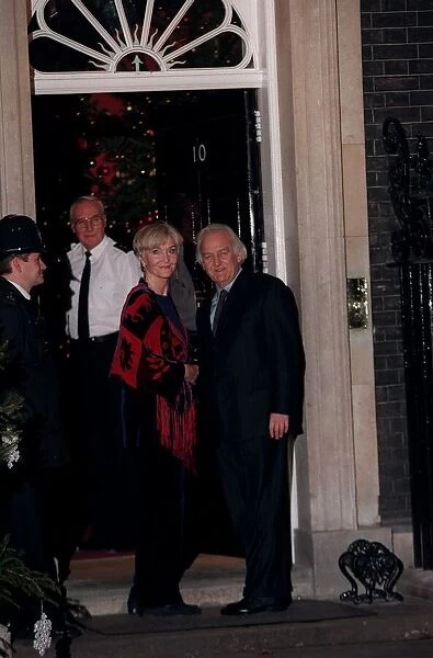 John Thaw Actor December 97 Attending party at No10 Downing Street with his wife