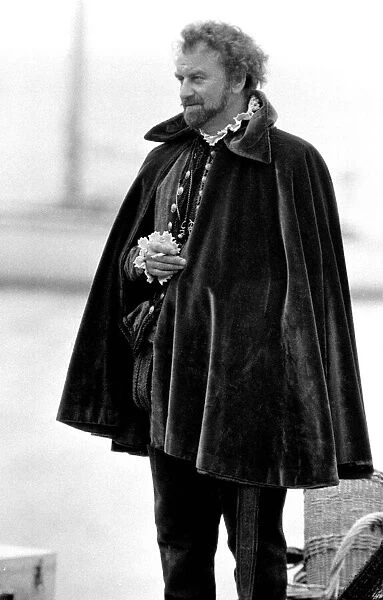 John Thaw - May 1980 as Sir Francis Drake, filming for the TV Programme '