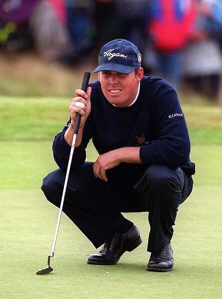 Justin Leonard golfer at the British Open Golf July 1999 Championship at Carnoustie