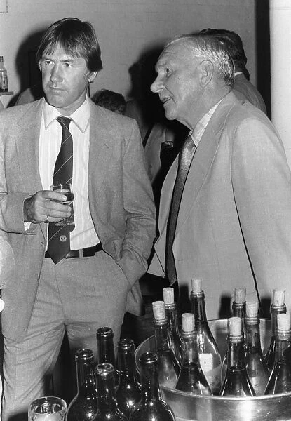 Keith Burkinshaw Tottenham Hotspur Manager with Spurs legend Bill Nicholson