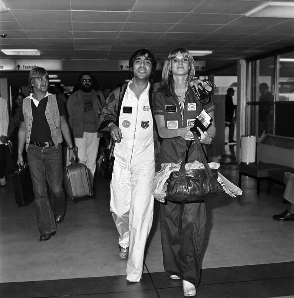 Keith Moon, drummer with rock group The Who and Annette Walterlax