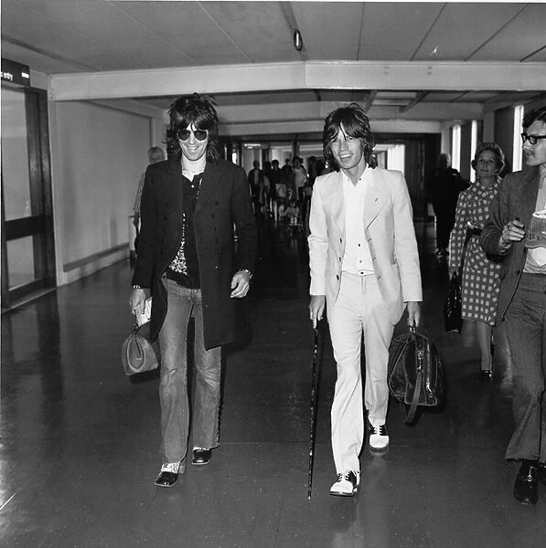 Keith Richards and Mick Jagger in relaxed mood as a major two month long American tour
