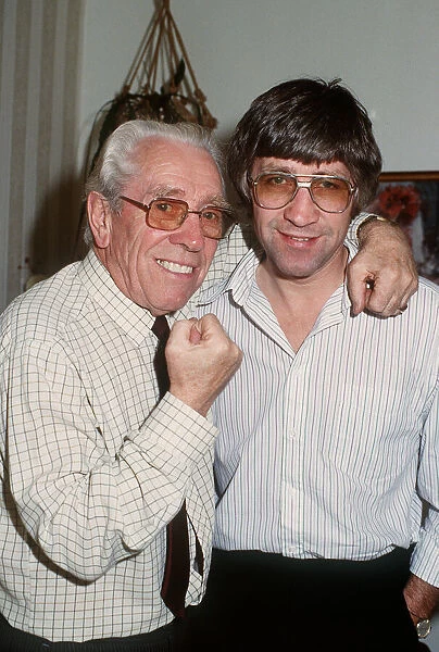 Ken Buchanan boxer with his father October 1989
