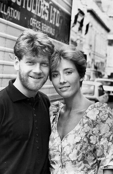 Kenneth Branagh and Emma Thompson at TV photocall - September 1987