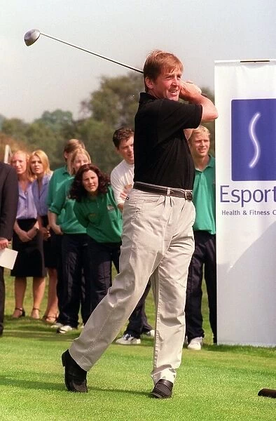 Kenny Dalglish on the course 30th July 1999 the Celtic general manager at the tee at