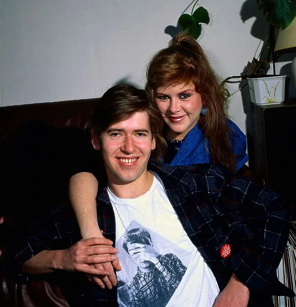 Kirsty MacColl with husband Steve Lillywhite February 1985