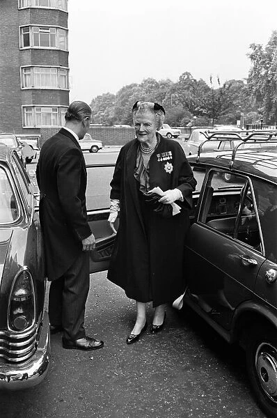 Lady Churchill, wife of the late Sir Winston Churchill. 23rd June 1967