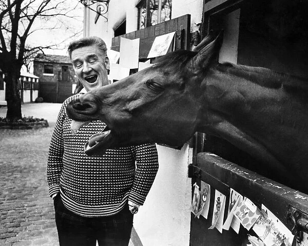 Legendary racehorse Red Rum and trainer Donald 'Ginger'