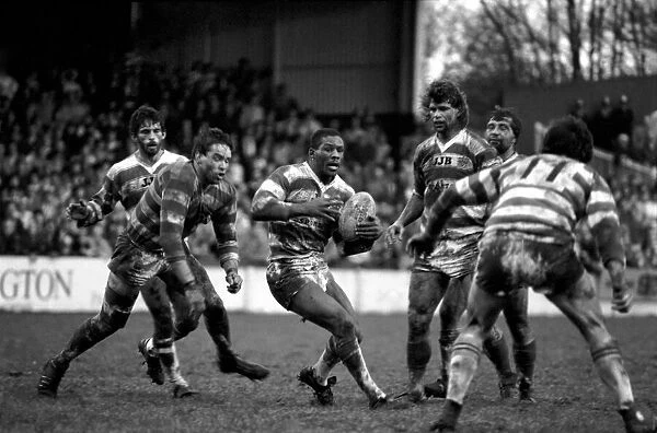 Leigh v. Wigan. Sport Rugby League. December 1985 PR-03-038