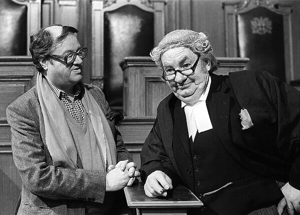 Leo Mckern (R) March 1979 With John Mortimer QC writer of the TV series Rumpol of