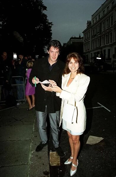 Linda Lusardi Model July 1998 Former page three model arriving at sticky Fingers