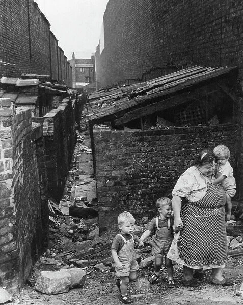 Liverpool Slums, 27th June 1962. Our Picture Shows... mother