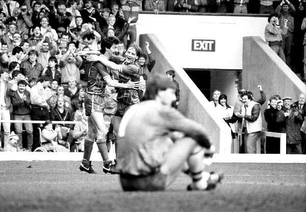 Liverpool v. Chelsea. May 1985 MF21-04-027 The final score was a four three