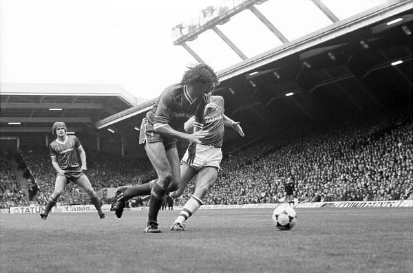 Liverpool v. Everton. October 1984 MF18-04-023 The final score was a one nil