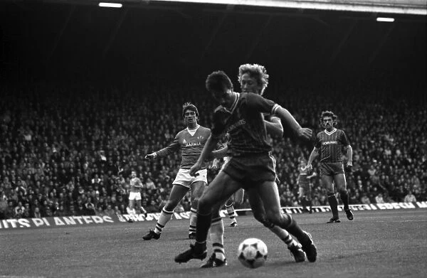 Liverpool v. Everton. October 1984 MF18-04-047 The final score was a one nil