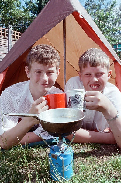 A local Scout has been camping out since the beginning of February in a bid to win a trip