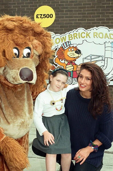 The Loco Lion appeal was launched at North Tees Hospital by Gladiator Diane Youdale (Jet)