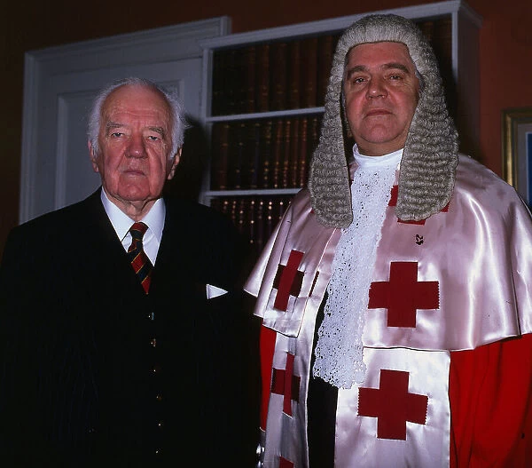 Lord Cameron with Colin Manson July 1989