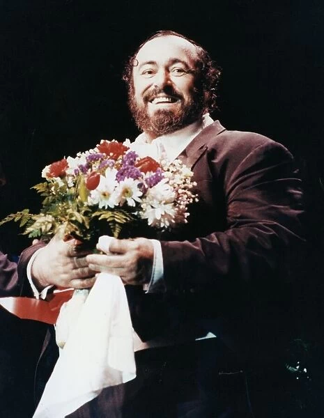 Luciano Pavarotti after performing at the SECC in Glasgow, Scotland 4th March 1992