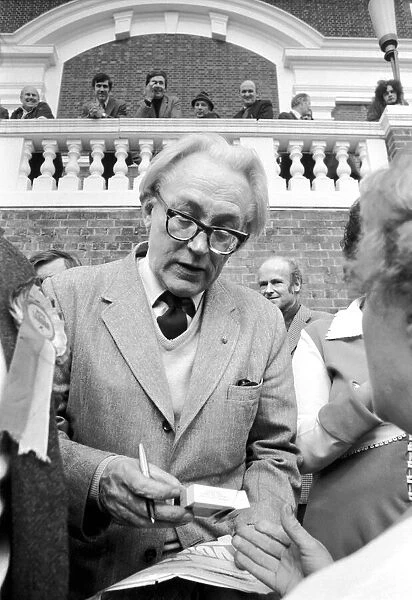 M. P. Michael Foot. At Welwyn Garden City. Seen here Campaigning in the 1974 general