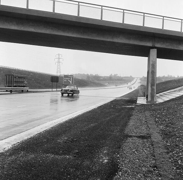 The M1 Motorway, opened only 6 days ago, receives its first vehicles