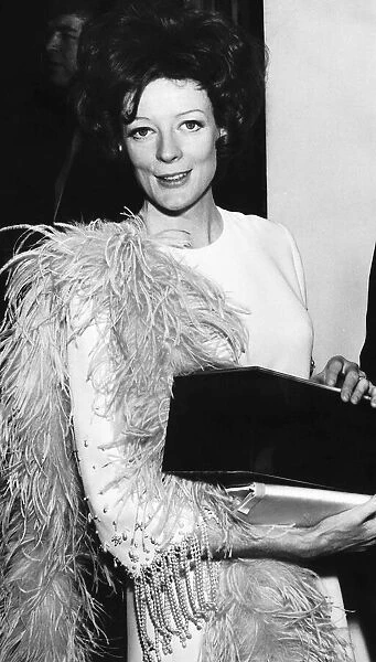 Maggie Smith Actress March 1970 pictured at the London Palladium TV