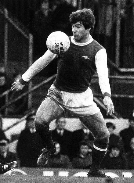 Malcolm McDonald Football Player of Arsenal - in action against Wolves
