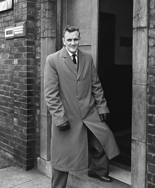 Manchester City footballer Don Revie pictured at Roker Park to discuss transfer